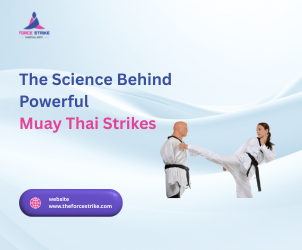 Muay Thai fighter practicing powerful strikes during training